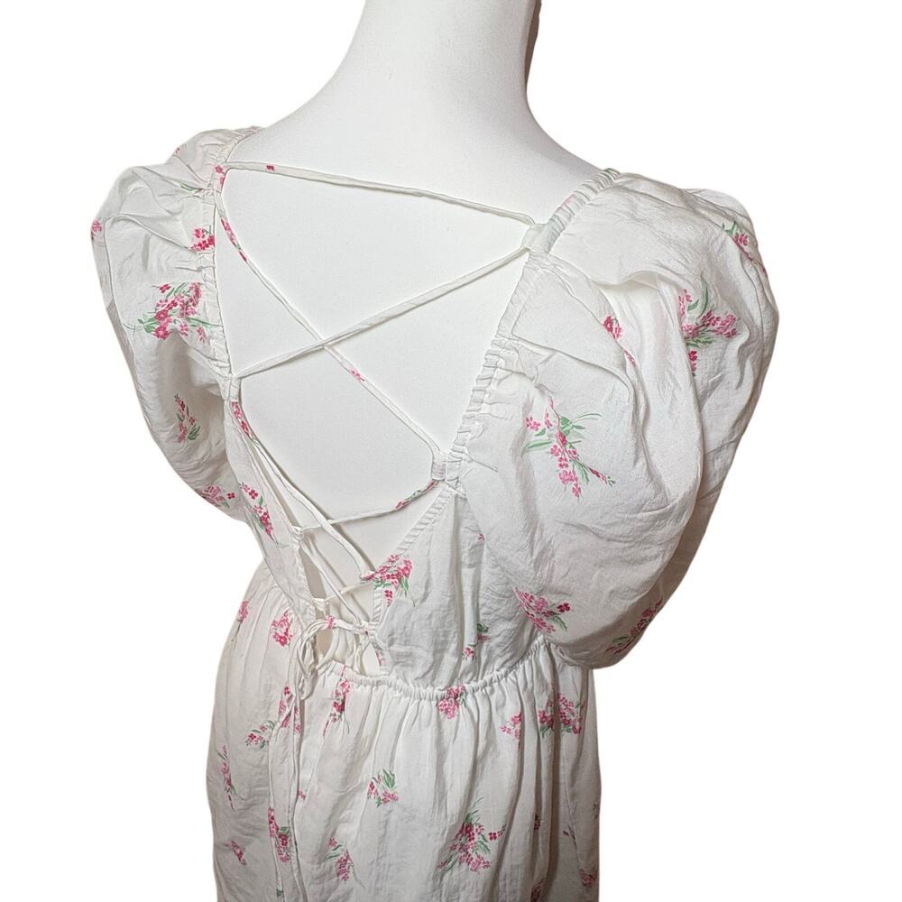 H&M Cottagecore Floral Milkmaid Dress M 🌸​ - Picture 2 of 12